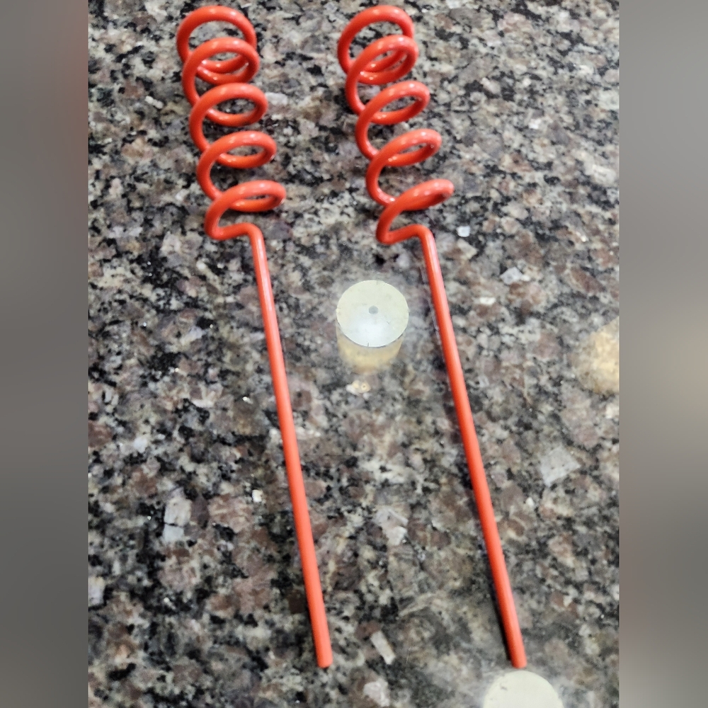 Set Of 2 Spiral Fishing Rod Holders